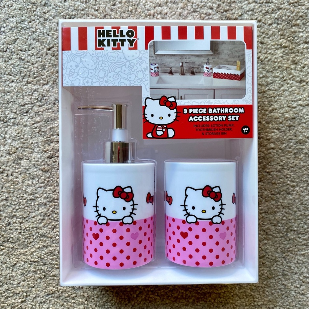 Hello Kitty 3 Pc. Bathroom Set 🆕 - Picture 2 of 10